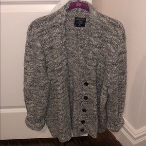 Brand new never worn grey and white cardigan